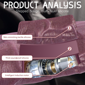 Vibratore di Dildo di spinta vibrante del pene riscaldamento anale Clit G stimolazione del punto di adulti giocattoli del sesso Dildo per le donne - Product Image 6