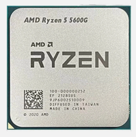 Pour processeur de bureau AMD Ryzen 5 5600G, neuf sous blister / d'occasion reconditionné, 6 cœurs 12 threads, socket AM4, carte graphique intégrée, puce pour bureau et jeux