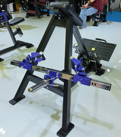 Máquina de remo comercial Brtw con barra en T lineal, carga de discos, remo inclinado para entrenamiento de espalda, equipo de gimnasio de alta resistencia