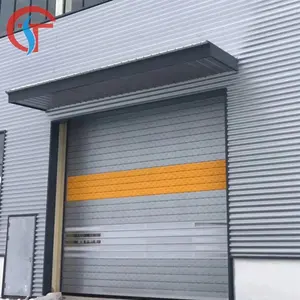 Commerciële Automatische Thermische Isolatie Hoge Snelheid Aluminium Spiraal Overhead Deur