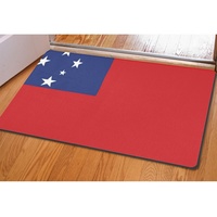 Tapis de sol en caoutchouc polyester imprimé drapeau national de Grenade, paillasson rectangulaire antidérapant 40*60cm pour intérieur et extérieur