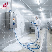 Station de nettoyage à mousse commerciale JUYOU en promotion – Laveuse de désinfection haute pression pour l'industrie agroalimentaire et les abattoirs