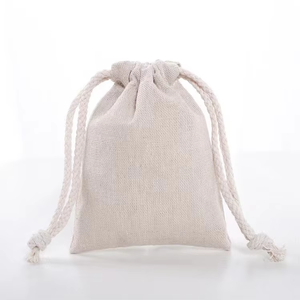 Wholesale Promotional Calico Organic Small Custom Printed Gift Dust <b>Canvas</b> Muslin Pouch <b>Drawstring</b> Cotton <b>Bag</b> - Product Image 4
