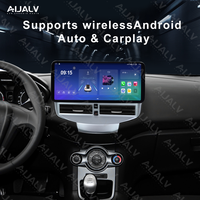Aijia Populaire Cadre d'autoradio 12,3 pouces avec Android Auto et Carplay sans fil pour FORD Fiesta 2009-2014