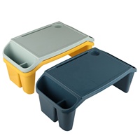 Table d'ordinateur portable stable en plastique pour enfants avec rangement