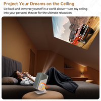 Mini projecteur officiel Netflix APP 1400 CVIA, décodage 4K, projecteur portable, support vidéo, projecteur vidéo 4k natif 1080P