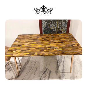 Dalles polies en pierre œil de tigre semi-précieuse, écologiques et modernes TMZ, pour comptoirs, revêtements de sol de hôtels et villas, et décoration murale - Product Image 3