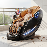 Sillón de Masaje Corporal Completo 6D con Certificación CE ODM, Gravedad Cero, Control por Voz, Bluetooth, Calefacción, Monitoreo de Salud, Reclinable Eléctrico