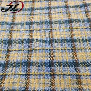 Hete Verkoop Zware Dobby Tweed Kleurrijke Geweven Polyester Geruit Stof Voor Jas, Jurk, Tas Blazer - Product Image 3
