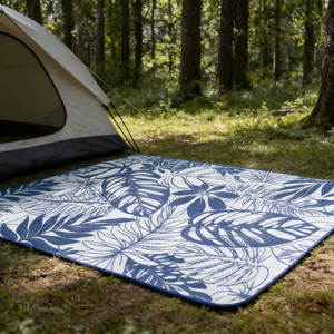 Alfombra de Camping Portátil de PP, Ecológica, Hecha a Máquina, Impermeable, Resistente a la Humedad, Moderna, Duradera, para Playa, Viajes y Picnic - Product Image 1