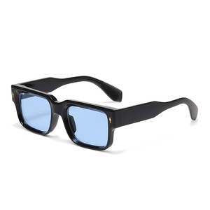 Factory Direct Sales New Men and Women With the Same Fashion Street Photo Color Square Frame Sunglasses - Product Image 2