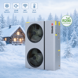 Pompe à chaleur air-eau R290 A+++ haute efficacité, chauffage et refroidissement commercial, chauffe-eau DHW, commande WiFi - Product Image 4