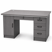 Scrivania Ergonomica Semplice ed Elegante da 120cm in Truciolato Rivestito in Melamina per Studio e Ufficio