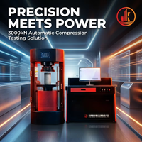 Machine d'essai de compression entièrement automatique YAW-3000DS 3000kN pour l'essai de résistance du béton et du ciment, testeur hydraulique 300 tonnes