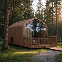 Maison préfabriquée en acier abordable, maison modulaire miniature pour habitation