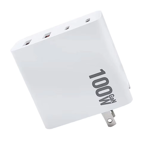 อะแดปเตอร์ชาร์จเร็ว PD 100W 4 พอร์ต GaN USB C สำหรับโทรศัพท์มือถือและแล็ปท็อป ชาร์จเร็วแบบพกพา - Product Image 1