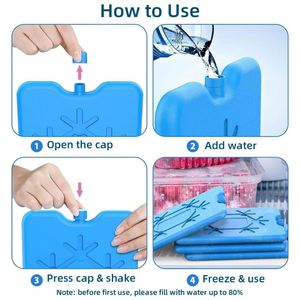 Non-Toxic 200ml Refreezable Reusable Ice Brick for Lunch Bags/<b>Boxes</b>, Cooler Backpack, <b>Camping</b> Ice Blocks - Product Image 4