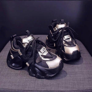 Chaussures de sport décontractées pour femmes populaires 2025, nouveau style automne-hiver, maille, semelle épaisse, légères, respirantes, augmentant la taille, style papa - Product Image 6