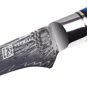 سكاكين مطبخ يابانية فائقة الحدة من 7 طبقات من الفولاذ الدمشقي سكاكين 6 بوصة سكين فيليه بمقبض راتينج - Product Image 6