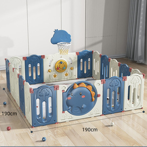 Productos para bebés Venta caliente 2024 <span class=keywords><strong>Corral</strong></span> para bebés Valla Puerta Patio de juegos Respetuoso con <span class=keywords><strong>el</strong></span> medio ambiente Plástico de lujo Pequeño columpio redondo para bebés <span class=keywords><strong>Corral</strong></span> - Product Image 4