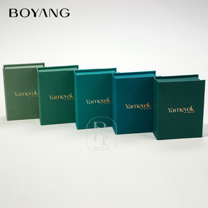 Boîte cadeau en carton en forme de livre, couleur personnalisée Boyang, pour bijoux, avec logo - Product Image 4