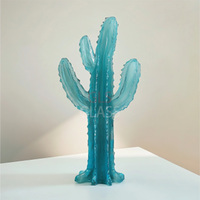 Ornement de cactus en cristal moderne et durable personnalisé, sculpté à la main, décoration d'intérieur, boîtes cadeaux avec logos, autres produits d'artisanat en cristal