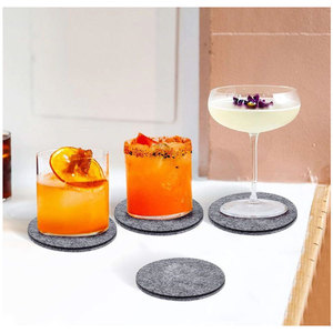 Nouvelle popularité feutre résistant à la chaleur écologique impression personnalisée napperon rond moderne pour la maison hôtel <span class=keywords><strong>restaurant</strong></span> utilisation - Product Image 2