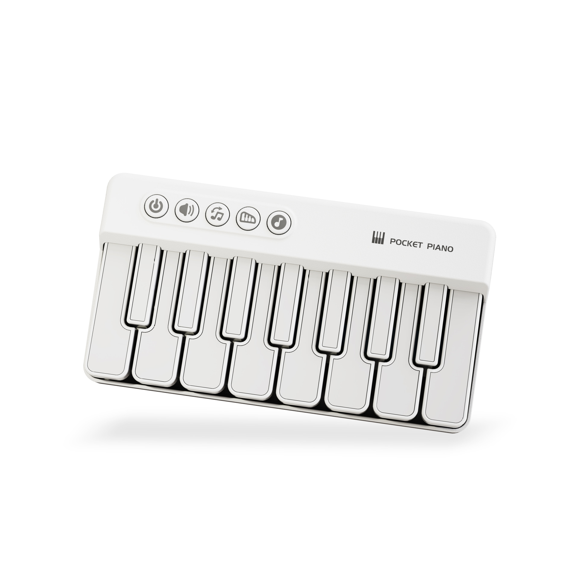 Piano de poche arc-en-ciel-blanc