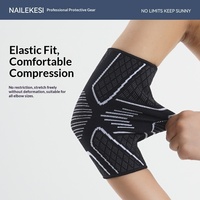 Coudière et manchon de sport respirants extensibles dans quatre directions, protection unisexe pour le bras, idéale pour le badminton, le basketball et le fitness