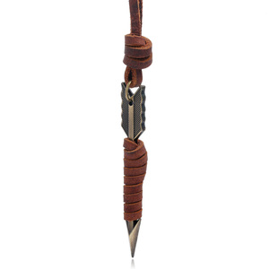 قلادة سترة جلدية شخصية رائعة ، قلادة سهم جلدية كلاسيكية للرجال - Product Image 5