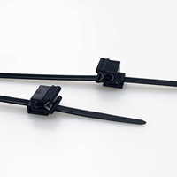 Vente en gros 2 pièces attaches de fixation de câble pour panneau de 1 à 3mm, extérieur dentelé, diamètre du faisceau 4-50mm