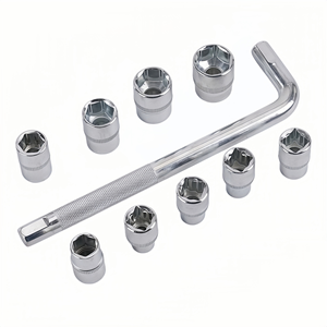 ชุดเครื่องมือเปลี่ยนยางรถยนต์อเนกประสงค์ ชุดประแจบล็อก 10 ชิ้น ประแจซ่อมรถยนต์ ชุดเครื่องมือถอดยางพร้อมประแจวงล้อ - Product Image 3