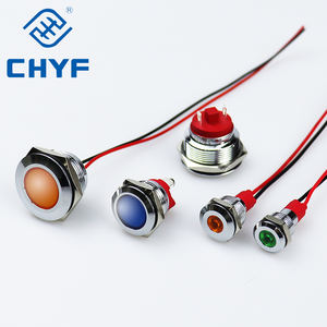 CHYF lampu indikator dudukan Panel lampu Pilot sinyal tahan air 24V 110V 220V lampu indikator logam 8mm 10mm 12mm - Product Image 6