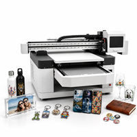 Plateforme d'impression UV 6090, imprimante jet d'encre pour verre, métal, objets plats, imprimante UV A3 avec doubles têtes XP600/TX800