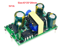 12W 24W AC 100-240V à DC 5V 12V 0.3A 0.4A 0.5A 24V 0.8A 1A 1.5A 2A SMPS Carte de module de convertisseur de puissance 5v 3a avec en-tête de broche
