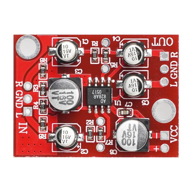 AD828 operational amplifier front-end amplifier board audio amplifier module single power supply