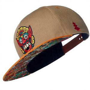 Gorra de Béisbol Snapback para Hombre, Visera Recta, 100% Algodón, 6 Paneles, Ajustable, Calidad Superior, Duradera, Unisex, Talla Única - Product Image 1