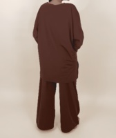 Willson 2026 Nouveau Design Burkini Modeste avec Hijab Fixe Boutons Pantalon Large Manches Ensembles 3 Pièces Maillot de Bain Élégant
