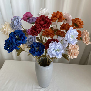 Fleurs artificielles Meiyu Craft Flower Factory, boules de neige à trois têtes, 30 cm, 100 cm, en soie, pour mariage et décoration intérieure - Product Image 4