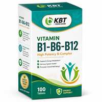 Compléments de Vitamine B12 de Qualité CGMP, Fabrication OEM/ODM, Comprimés de Vitamine B6, Vitamines B1, B6, B12, Complexe B