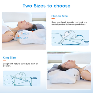 YUE RISE Prix de gros et faible MOQ Oreiller orthopédique respirant à mémoire de forme haute densité pour dormeurs latéraux - Product Image 2