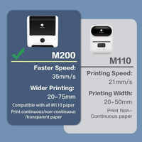 Imprimante sans fil Phomemo M200 80 mm, portable, 3 pouces, pour étiquettes d'expédition et codes-barres, pour entrepôt et magasin de détail