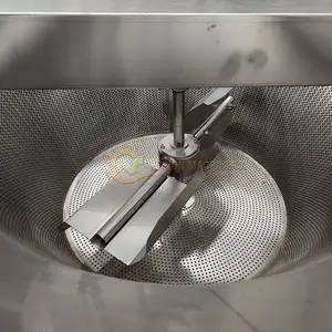 Machine de friture à granulés de casse-croûte de séparation d'eau d'huile électrique/friteuse à huile continue pour des casse-croûte de farine de blé