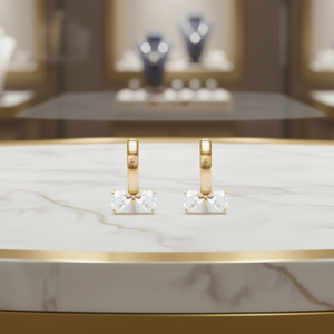 ต่างหูคริสตัลรูปโบว์ ประดับเพชรคริสตัล ชุบทอง 22k ผลิตจากโลหะผสมสังกะสี เหมาะสำหรับผู้หญิง สวมใส่ได้ทุกวัน น่ารัก - Product Image 2