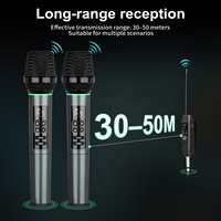 Microphone portable sans fil dynamique professionnel AX2, universel, pour chant, karaoké, danse, cardioïde, léger