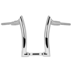 Guidon de <span class=keywords><strong>moto</strong></span> personnalisable haute performance 14'' 16'' Rise 2'' Ape Hanger en aluminium compatible avec Softail Fat Boy - Product Image 1