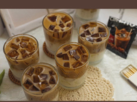 Bougie parfumée au café glacé, café au lait avec glaçons, cire de soja, mèche en coton, parfum expresso, luxe