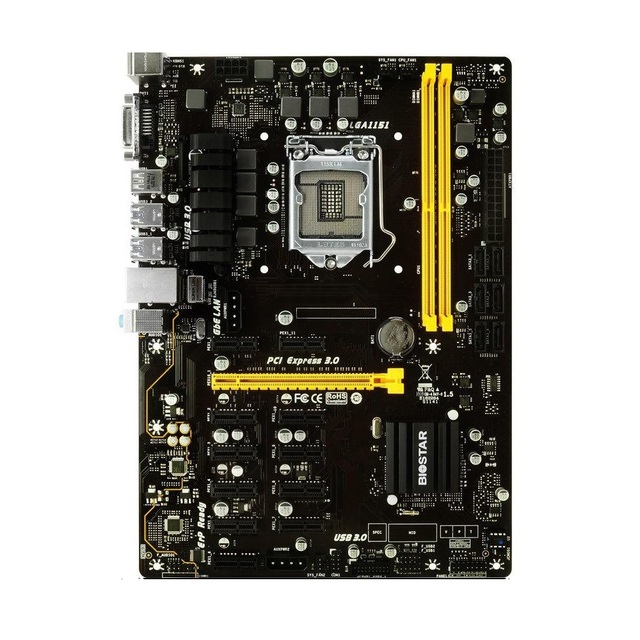 12 GPU TB250 PRO Desktop Motherboard 12PCIE Support 12 Video Card G3900 USB 3.0
