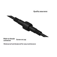 Connecteur rapide d'alimentation de qualité aéronautique mâle-femelle miniature étanche à 4 broches en cuivre, câble d'extension LED extérieur 220V