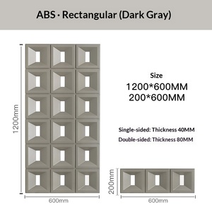 ABS neuf grilles plastique acier PU ciment composant bloc <span class=keywords><strong>cloison</strong></span> creux décoratif décoration intérieure tête de porte culturelle Antique - Product Image 4
